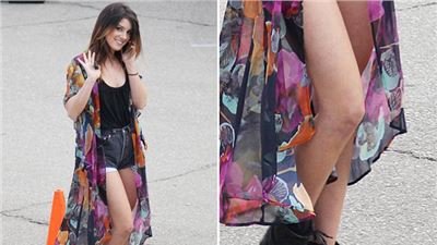 Shenae Grimes walk in Los Angeles