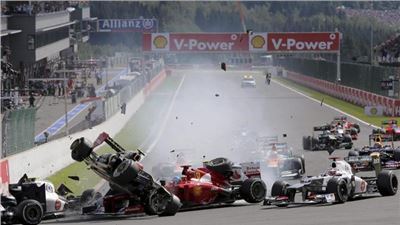 Terrible accident au Grand Prix de Belgique