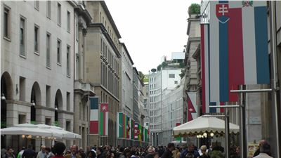 Turisti a Milano il 1 Maggio 2013